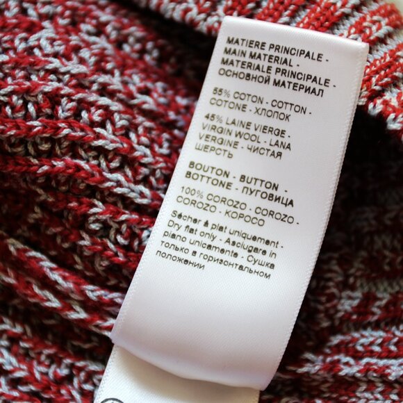 BNWT SS24 LANVIN SPREAD COLLAR OPEN KNIT CARDIGAN L - Picture 10 of 12